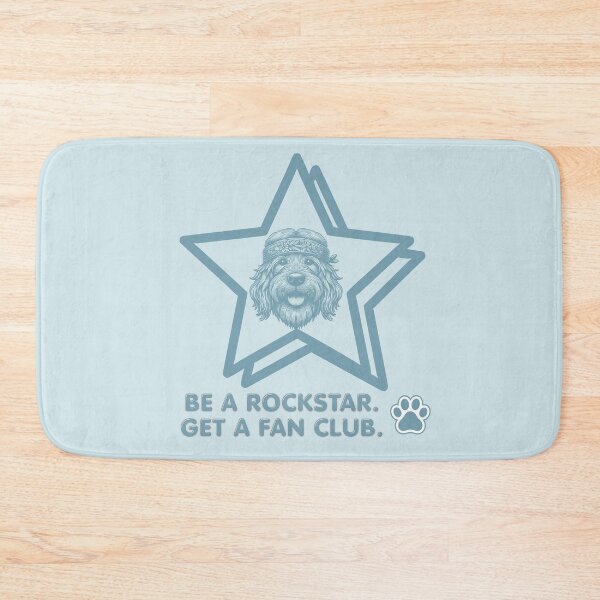 Item preview, Be a Rockstar - Boho Dog lover (blue) designed and sold by 247DesignStudio.