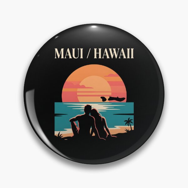 Item preview, Maui Hawaii Beach Sunset - Tropical Travel Couple Gift designed and sold by SplashTastic.
