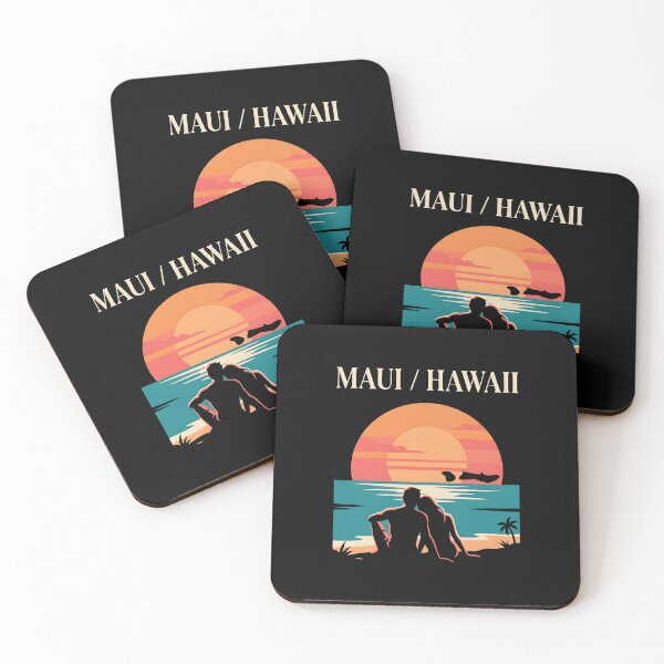 Item preview, Maui Hawaii Beach Sunset - Tropical Travel Couple Gift designed and sold by SplashTastic.