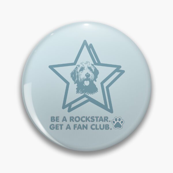 Item preview, Be a Rockstar - Dog lover humor (blue) designed and sold by 247DesignStudio.