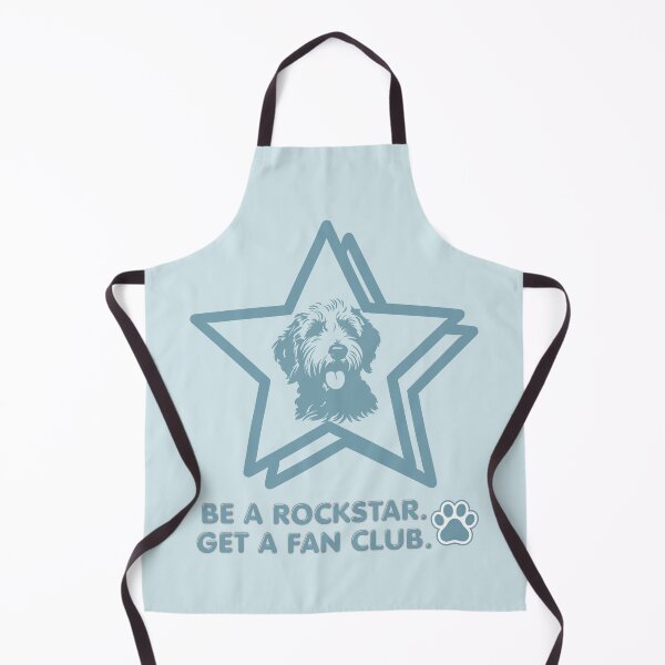 Item preview, Be a Rockstar - Dog lover humor (blue) designed and sold by 247DesignStudio.