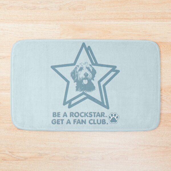 Item preview, Be a Rockstar - Dog lover humor (blue) designed and sold by 247DesignStudio.