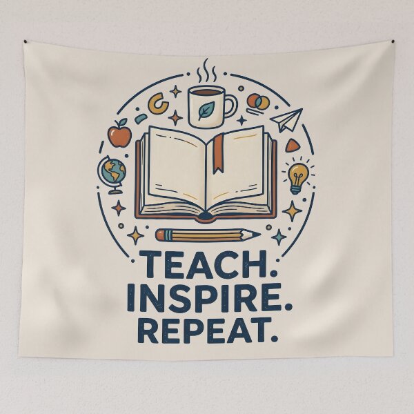 Item preview, Teach Inspire Repeat Teacher Appreciation  designed and sold by hutofdesigns.