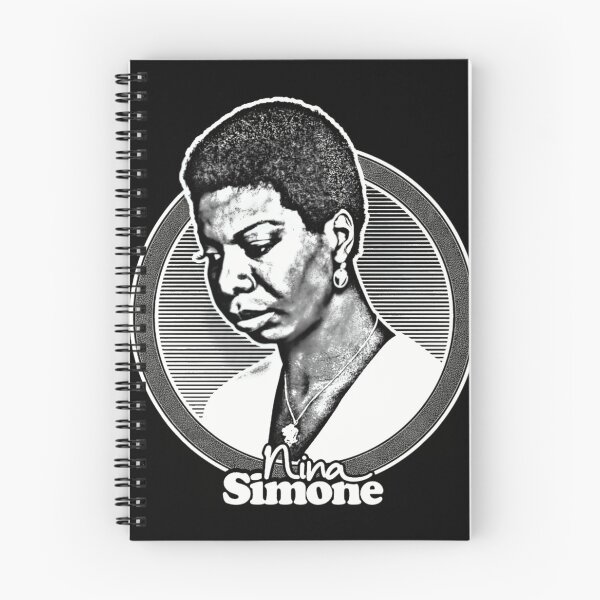 Item preview, Nina Simone Monochrome Circular Portrait Design designed and sold by Beverly Newman.