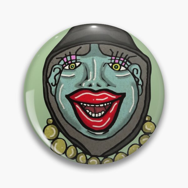 Item preview, Teal Lady Red Lipstick Smile designed and sold by QuirkyFaceLab.
