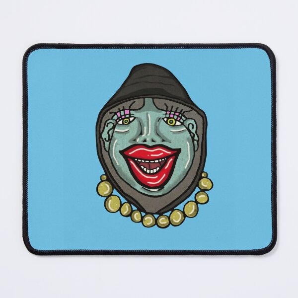 Item preview, Teal Lady Red Lipstick Smile designed and sold by QuirkyFaceLab.