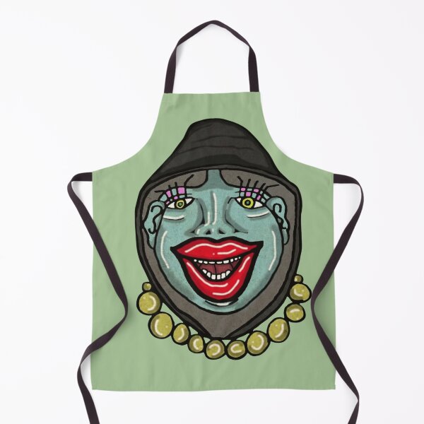 Item preview, Teal Lady Red Lipstick Smile designed and sold by QuirkyFaceLab.