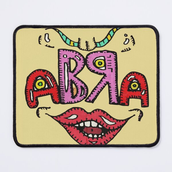 Item preview, Stitched ABBA Text Smiling Lips designed and sold by QuirkyFaceLab.