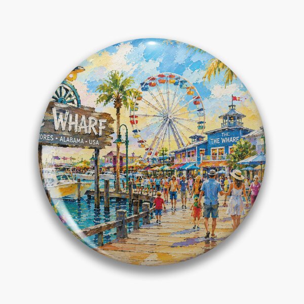Item preview, The Wharf Gulf Shores, Alabama painting – a Beautiful Place in the U.S. designed and sold by GalleryKauffeld.