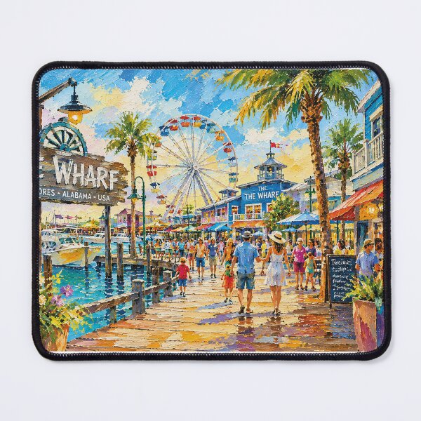 Item preview, The Wharf Gulf Shores, Alabama painting – a Beautiful Place in the U.S. designed and sold by GalleryKauffeld.