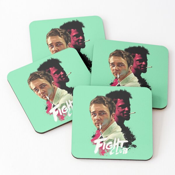Artikelvorschau, Fight Club Tyler Durden Rote Silhouette Retro-Kunst entworfen und verkauft von Vicky021.