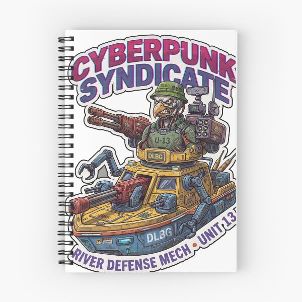 Item preview, Cyberpunk Syndicate - River Defence Mech • Unit 13 designed and sold by DLBG-STORE.