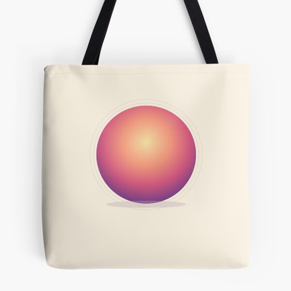 Item preview, Retro Gradient Sphere - Sunset Orb Art designed and sold by Pamazing.