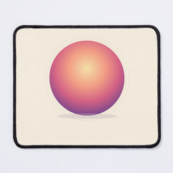 Item preview, Retro Gradient Sphere - Sunset Orb Art designed and sold by Pamazing.