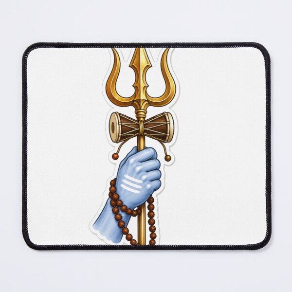 Item preview, Lord Shiva Trishul with Damru | Indian Art designed and sold by Sakshipaintings.