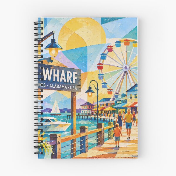 Item preview, The Wharf Gulf Shores, Alabama painting – a Beautiful Place in the U.S. designed and sold by GalleryKauffeld.