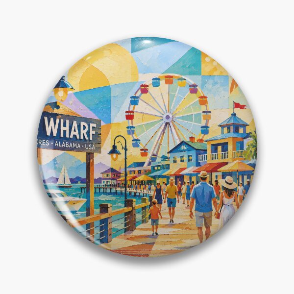 Item preview, The Wharf Gulf Shores, Alabama painting – a Beautiful Place in the U.S. designed and sold by GalleryKauffeld.