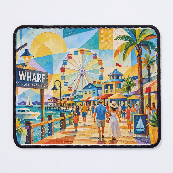 Item preview, The Wharf Gulf Shores, Alabama painting – a Beautiful Place in the U.S. designed and sold by GalleryKauffeld.
