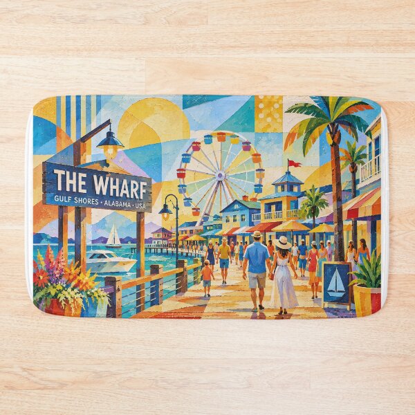 Item preview, The Wharf Gulf Shores, Alabama painting – a Beautiful Place in the U.S. designed and sold by GalleryKauffeld.