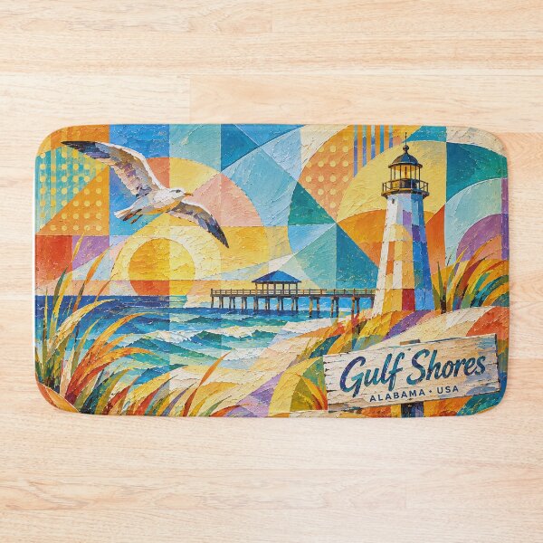 Item preview, Gulf Shores Painting, Alabama – Beautiful Coastal City in the United States designed and sold by GalleryKauffeld.