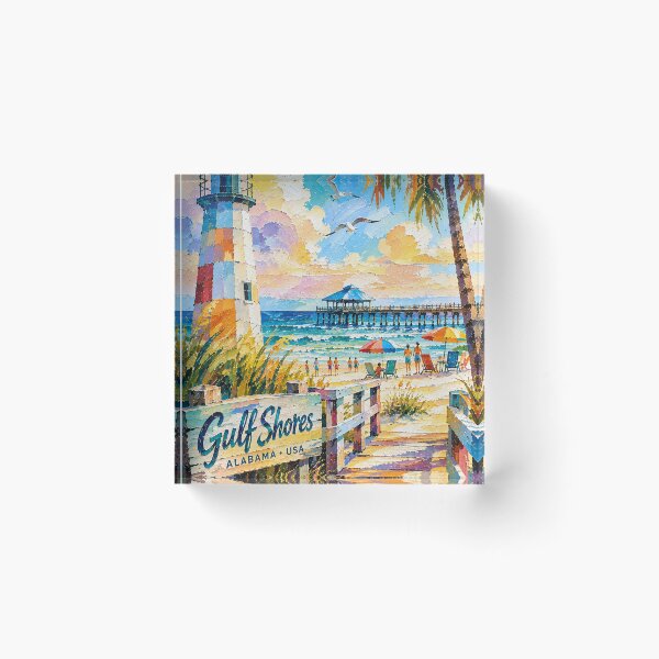 Item preview, Gulf Shores, Alabama painting – a Beautiful Place in the United States designed and sold by GalleryKauffeld.