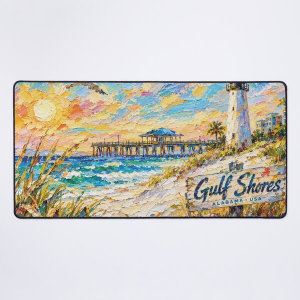 Item preview, Gulf Shores Painting, Alabama – Beautiful Coastal City in the United States designed and sold by GalleryKauffeld.