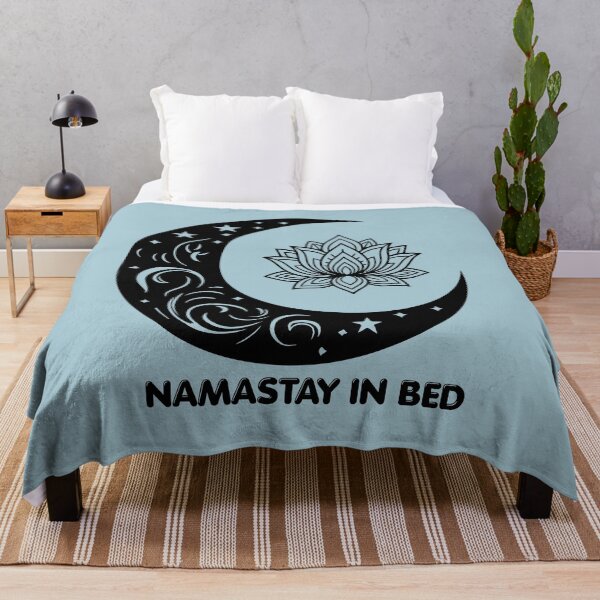 Item preview, Namastay in Bed Lotus blossom Moon designed and sold by 247DesignStudio.