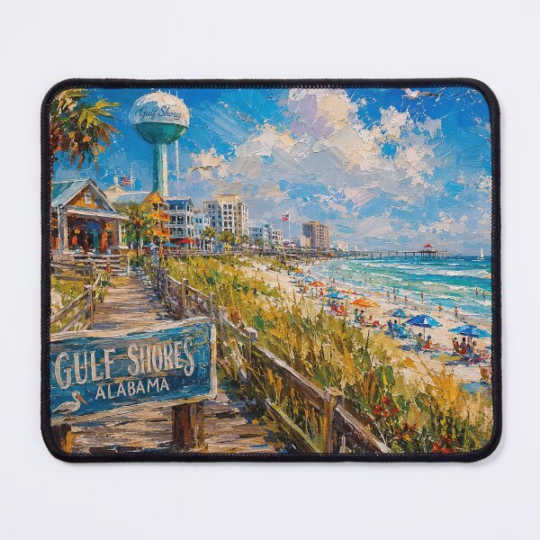 Item preview, Gulf Shores, Alabama Painting – Beautiful Coastal City in the United States designed and sold by GalleryKauffeld.