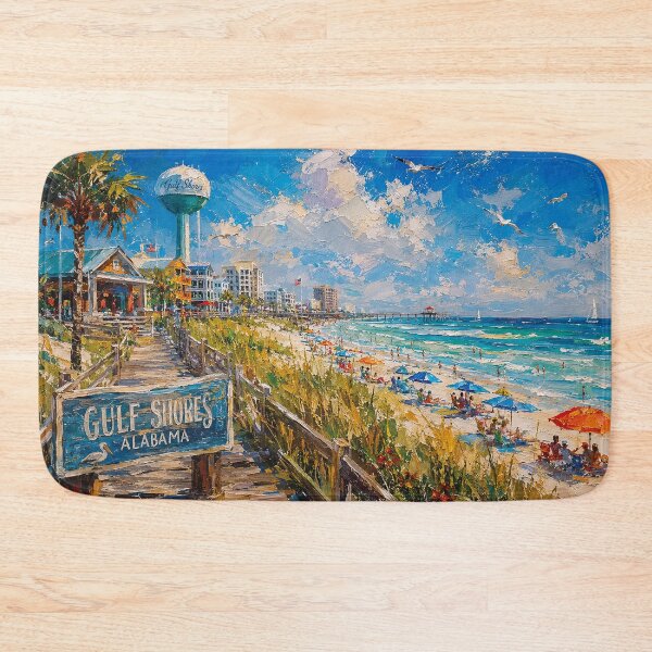 Item preview, Gulf Shores, Alabama Painting – Beautiful Coastal City in the United States designed and sold by GalleryKauffeld.