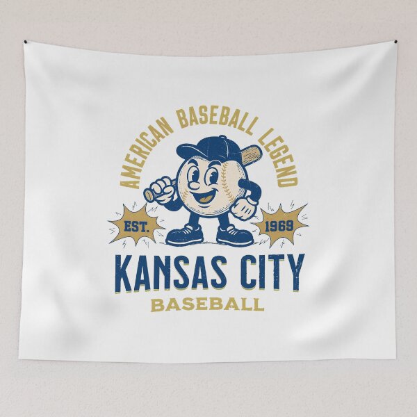 Item preview, Kansas City Baseball Legend Retro Cartoon designed and sold by RichardHi73290.