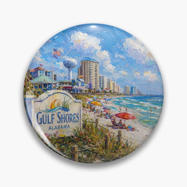 Item preview, Gulf Shores, Alabama Painting – Beautiful Coastal City in the United States designed and sold by GalleryKauffeld.