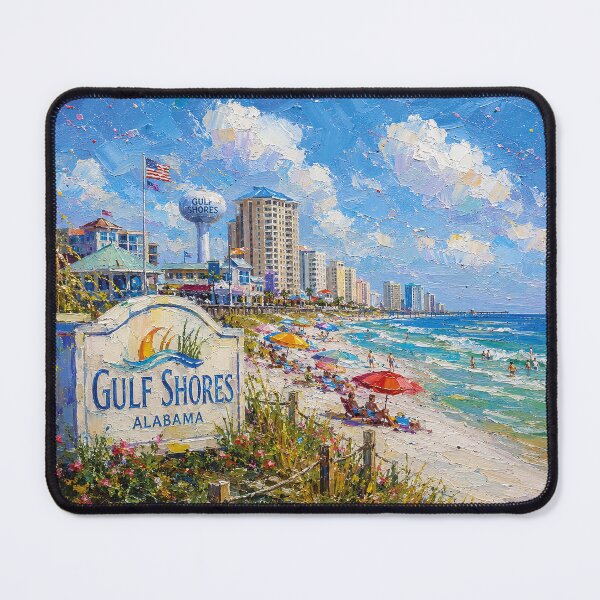 Item preview, Gulf Shores, Alabama Painting – Beautiful Coastal City in the United States designed and sold by GalleryKauffeld.