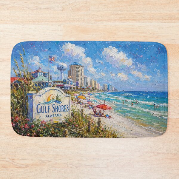 Item preview, Gulf Shores, Alabama Painting – Beautiful Coastal City in the United States designed and sold by GalleryKauffeld.