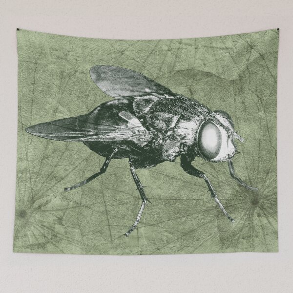 Item preview, Green Bottle Fly Dark Macro Entomology Specimen designed and sold by Ghoul Enterprises.