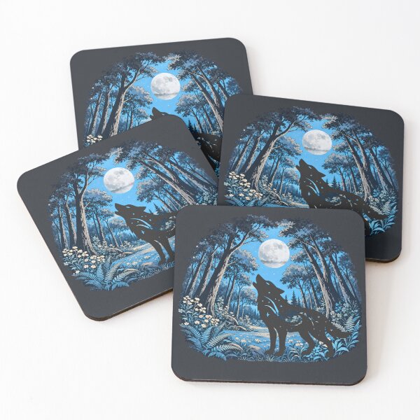 Item preview, Coyote howling at moon designed and sold by 247DesignStudio.