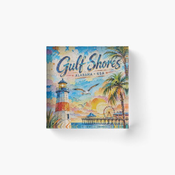 Item preview, Gulf Shores, Alabama painting – Beautiful Coastal City in the United States designed and sold by GalleryKauffeld.