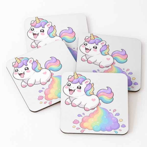 Item preview, Cute Kawaii Unicorn Rainbow Fart Funny Pastel Unicorn Happy Sparkle Cloud Australian Kids Funny designed and sold by Yellowriversss.