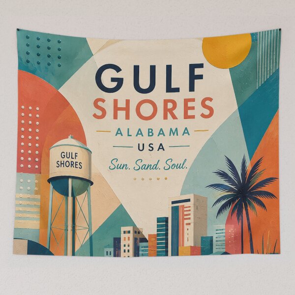 Item preview, Gulf Shores, Alabama design painting – Beautiful Coastal City in the United States designed and sold by GalleryKauffeld.