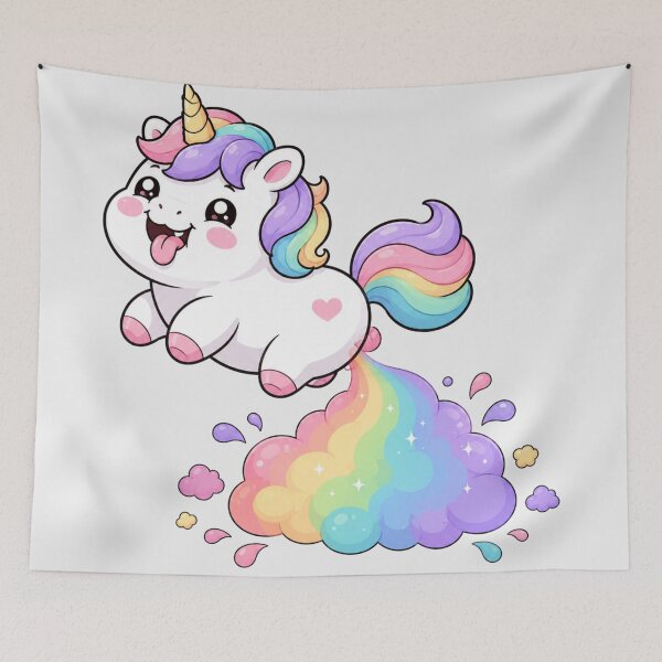 Item preview, Cute Kawaii Unicorn Rainbow Fart Funny Pastel Unicorn Happy Sparkle Cloud Australian Kids Funny designed and sold by Yellowriversss.