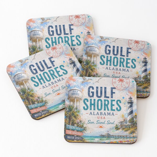Item preview, Gulf Shores, Alabama Postcard – Beautiful Coastal City in the United States designed and sold by GalleryKauffeld.