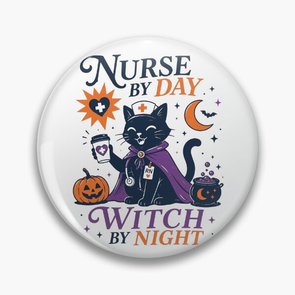 Item preview, Nurse By Day Witch By Night designed and sold by PaletteFld.