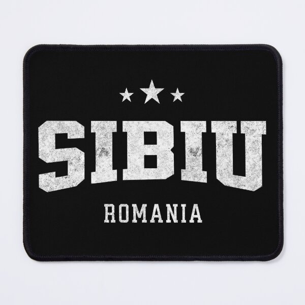 Item preview, Sibiu Romania Vintage Distressed Varsity Travel College Style Design designed and sold by NiceTeeClub.