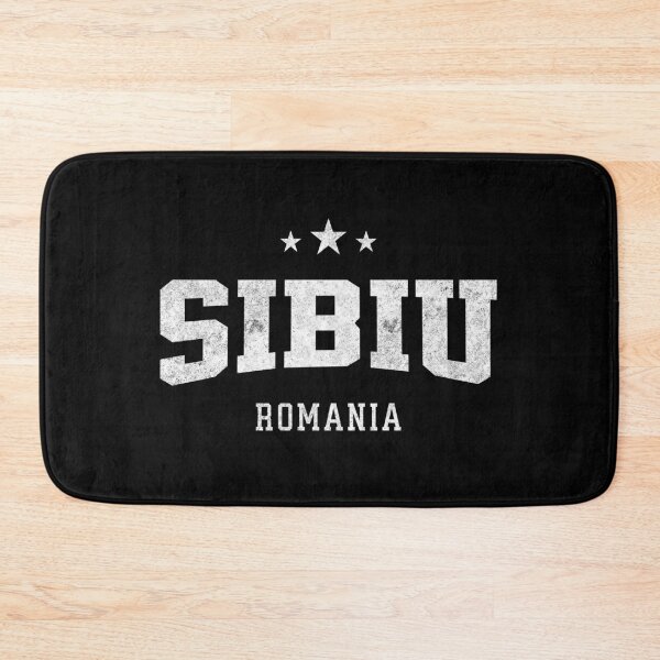 Item preview, Sibiu Romania Vintage Distressed Varsity Travel College Style Design designed and sold by NiceTeeClub.