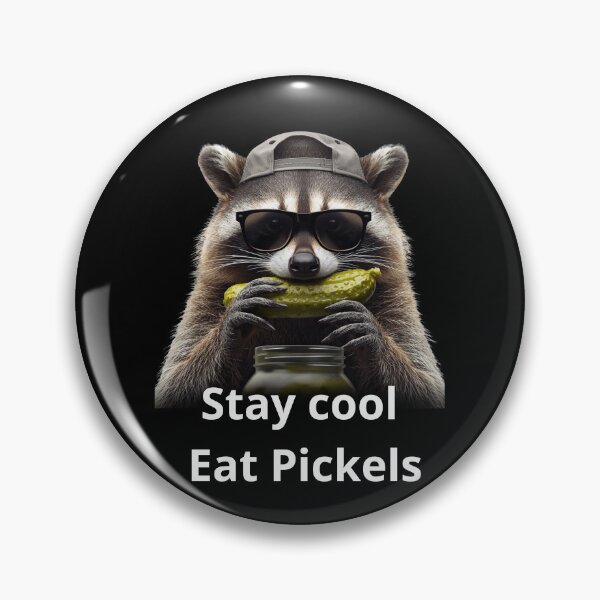 Item preview, Raccoon eating pickles designed and sold by zingbing.