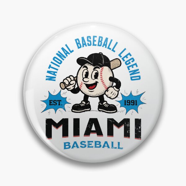 Artikelvorschau, Miami Baseball Legende Retro-Cartoon entworfen und verkauft von RichardHi73290.
