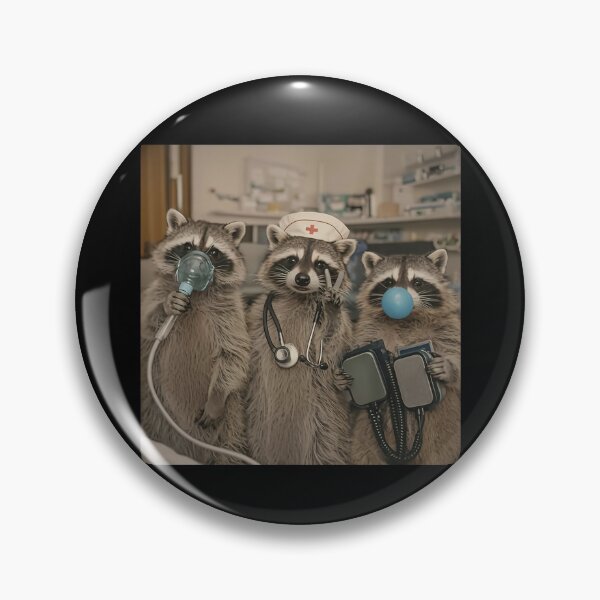 Item preview, ER Nurse Raccoon Funny Emergency room designed and sold by charoen-design.