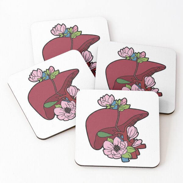 Item preview, Floral Human Liver Anatomy - Blooming Medical Art designed and sold by Shopeon Designs.