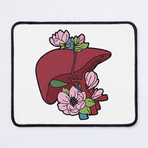 Item preview, Floral Human Liver Anatomy - Blooming Medical Art designed and sold by Shopeon Designs.
