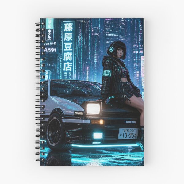 Item preview, Cyberpunk Toyota AE86 Thunder Anime T-Shirt designed and sold by JMAVILA ART.