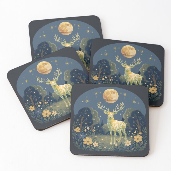 Item preview, Celestial deer under the moon designed and sold by 247DesignStudio.